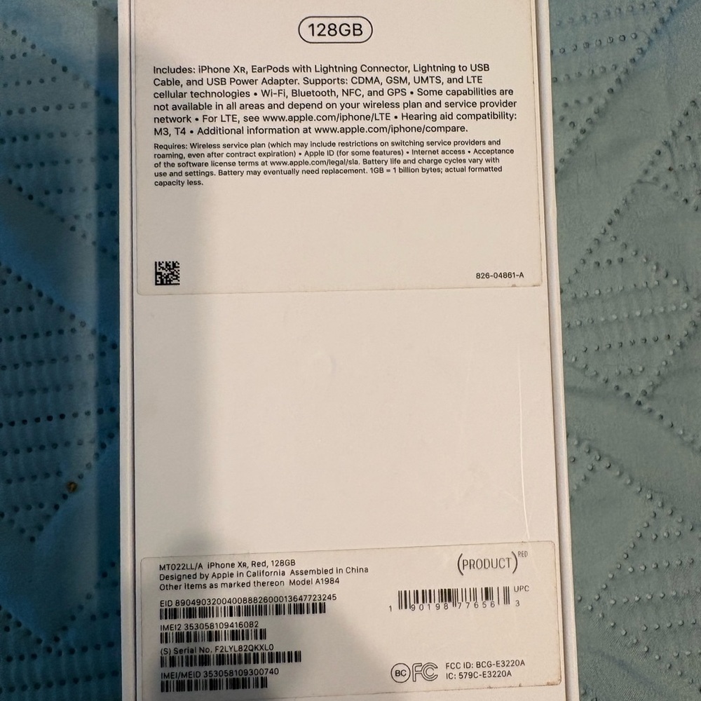 iPhone XR Factory Unlocked 128GB Red - Picture 4 of 5